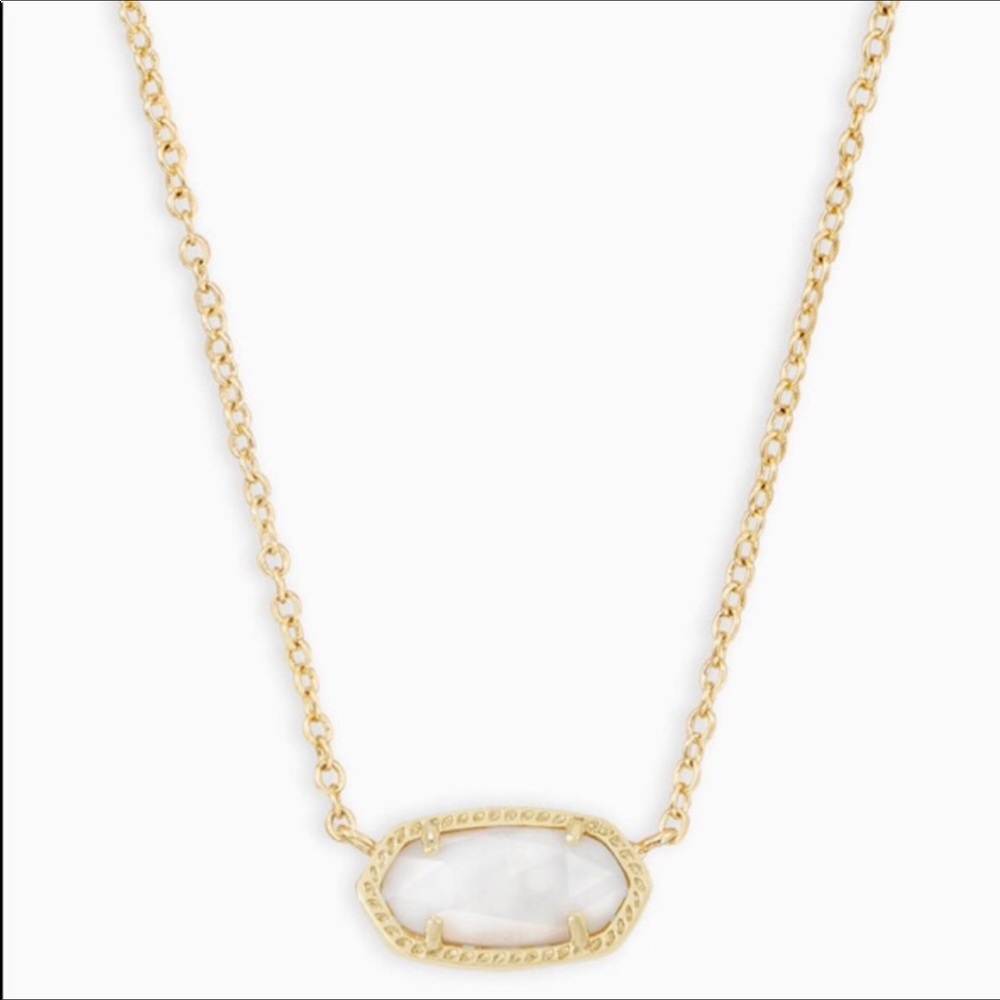 Kendra Scott Gold and White pearl Elisa Necklace